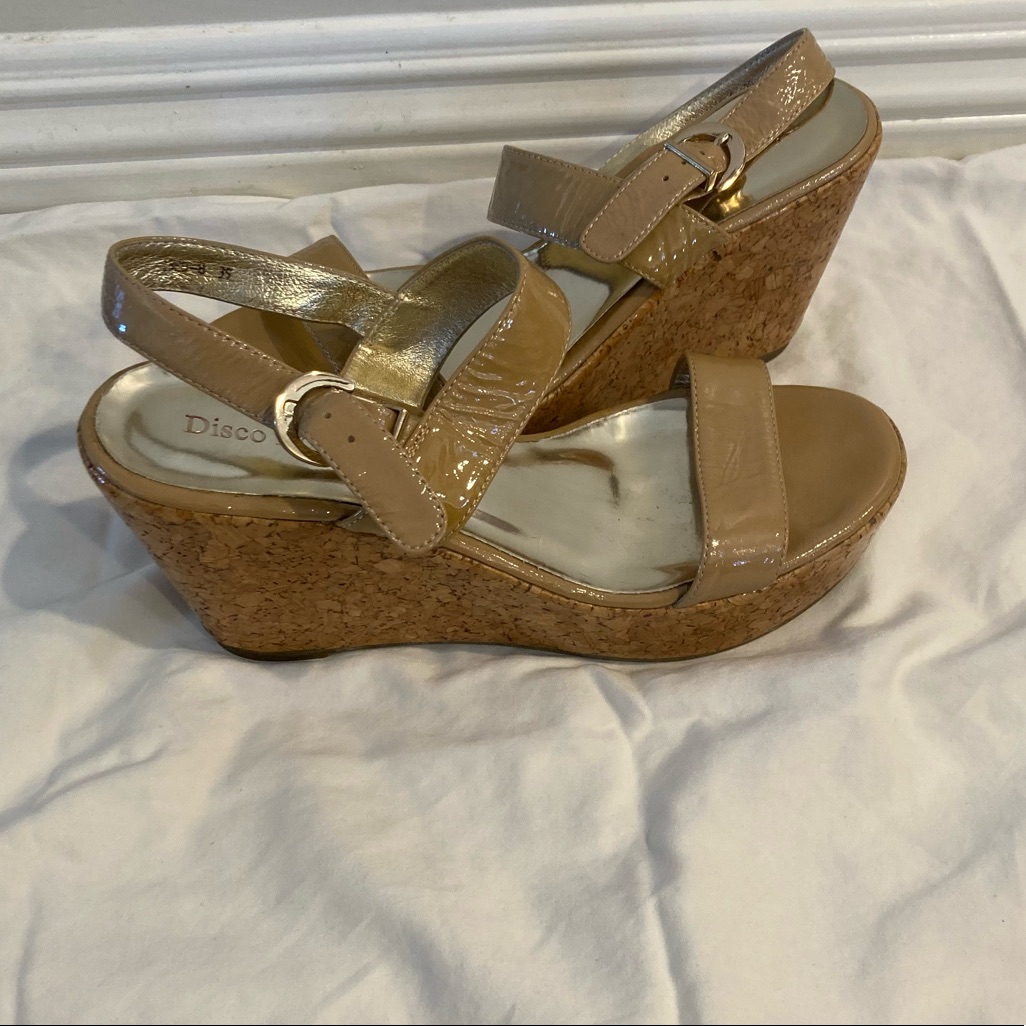 Disco Rossi Brand Platform Sandals Summer Size 39 European Sizing